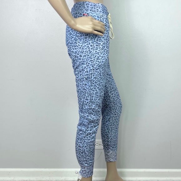 NEW N:PHILANTHROPY BLUE LEOPARD PRINT JOGGERS - Picture 6 of 10